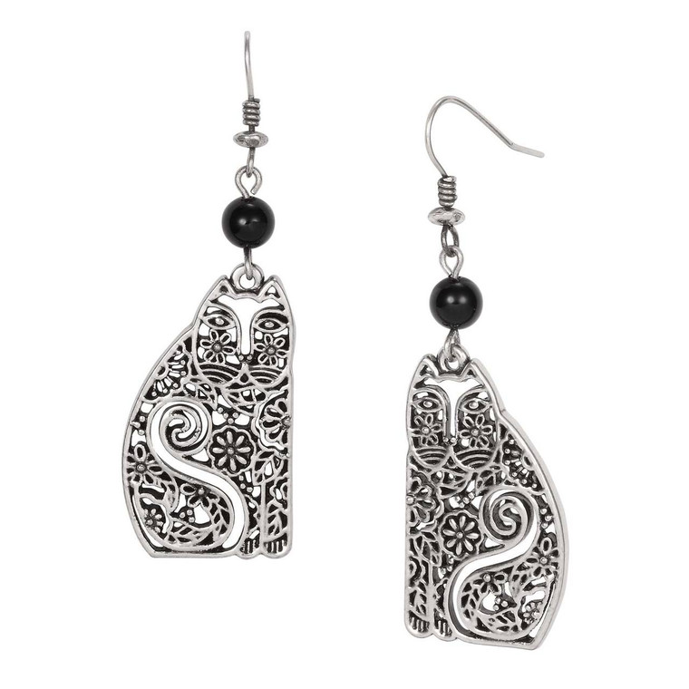 Elijah Laurel Burch Earrings Black 5048