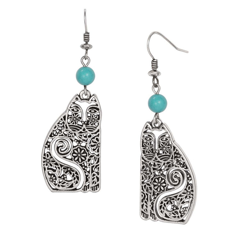 Elijah Laurel Burch Earrings Turquoise 5049