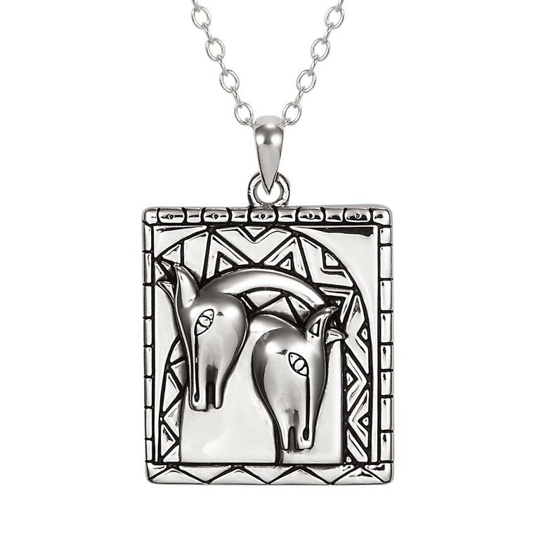 Embracing Horses Laurel Burch Necklace 5056