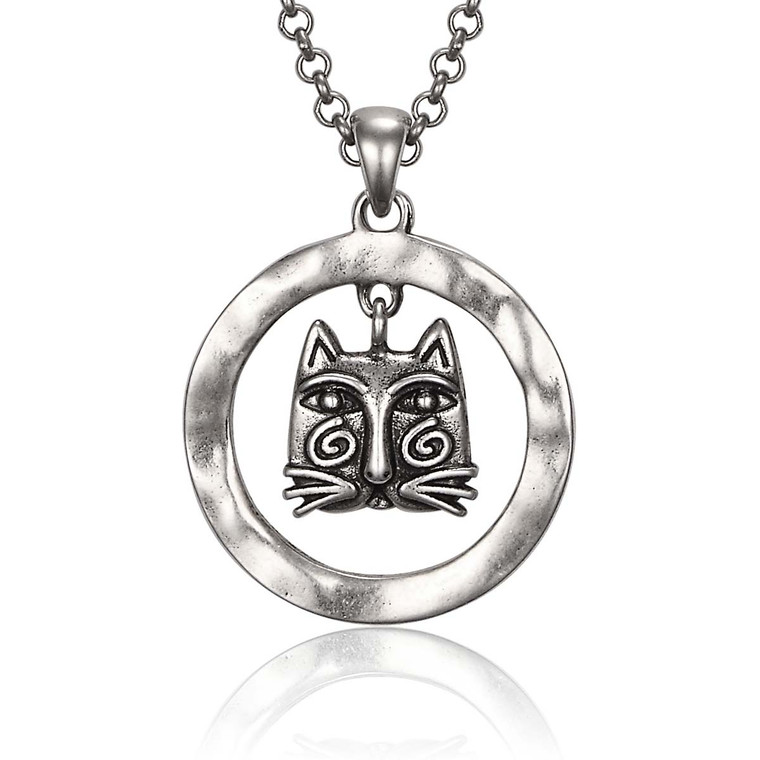 Whirly Cat Laurel Burch Necklace 5060