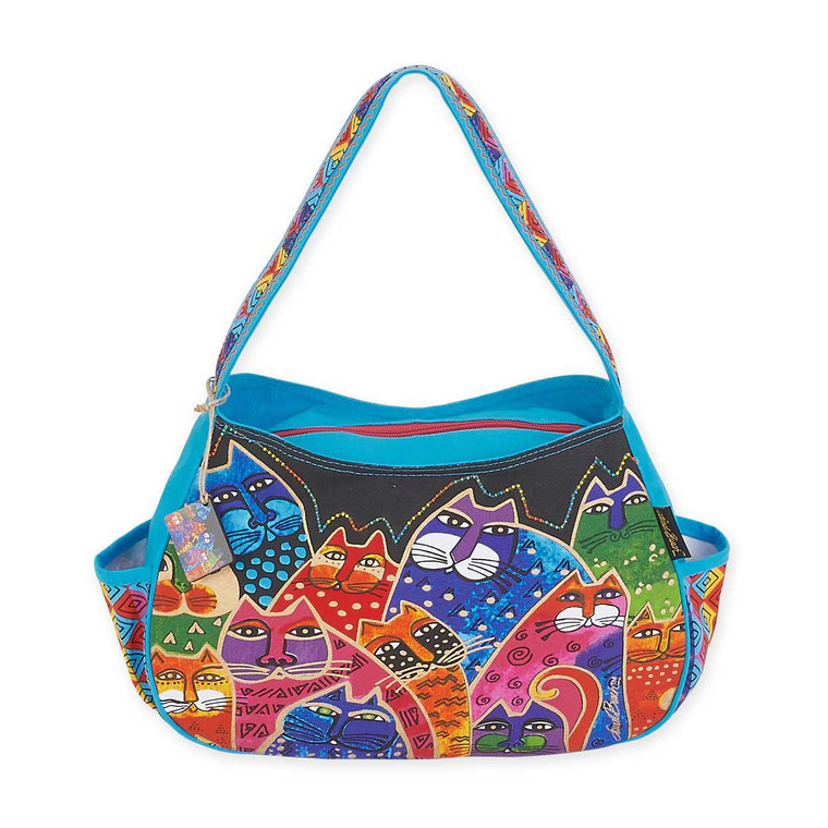 Laurel Burch Whiskered Family Medium Hobo LB5603