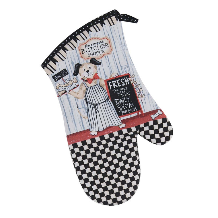 Dog Butcher Market Oven Mitt - R3195