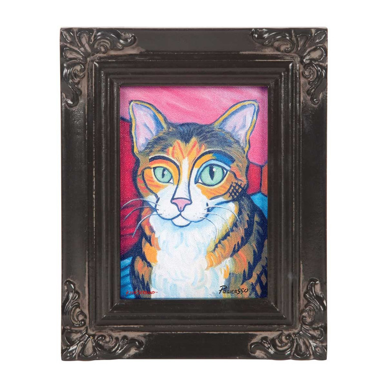 Brown Tabby Pawcasso Paw Palettes Canvas Wall Art 12063
