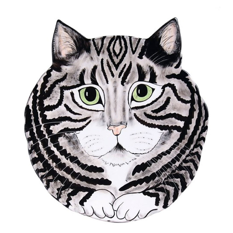 10.75 Rascal Gray Tabby Plate 45325