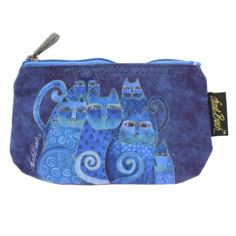 Laurel Burch Indigo Cats 7x4 Cosmetic Bags LB5332A (LB5332A)