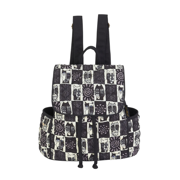 Laurel Burch Black White Wild Cats BackPack LB5991