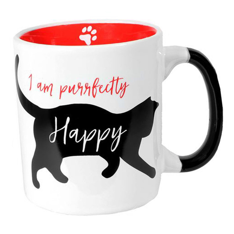 I am Purrfectly Happy Cat - Large 24oz Mug - 10620A