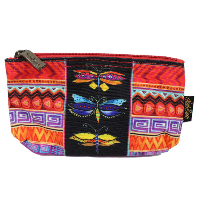 Laurel Burch Colorful Dragonfly 7x4 Cosmetic Bag