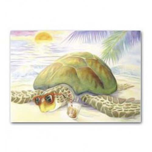 Beach Turtle Thinking of You Greeting Card 67810006
