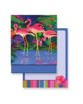 Pink Flamingo Paradise Matchbook Memo Notepad - 50-102