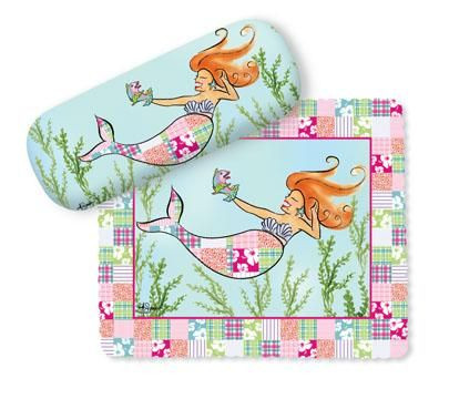 Mermaid Eyeglass Case with Cleaning Cloth - 804-46