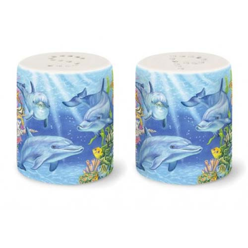 Dolphin Cove Ceramic Salt and Pepper Shakers 822-60