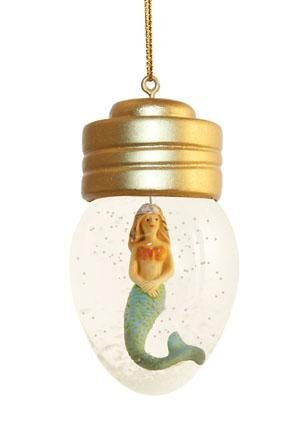 Mermaid Christmas Ornament Snow Globe Style - 856-02
