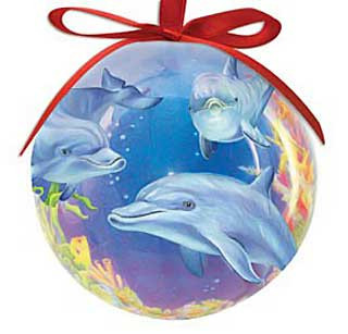 Ornament Ball Dolphin Cove 857-00