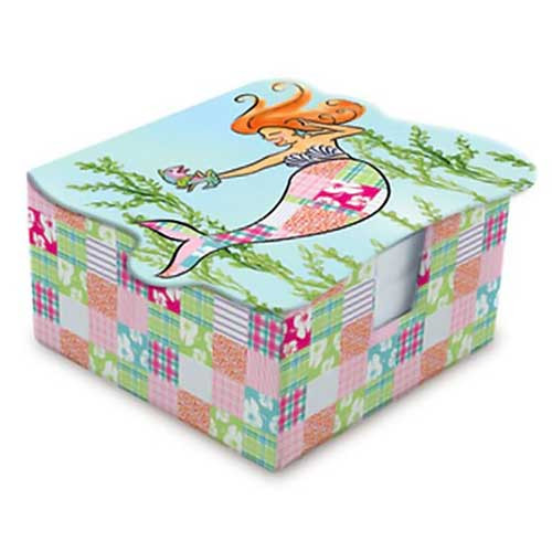 Mermaid Theme Decorated Notes in Tray 92-046