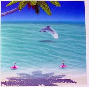 Dolphin Birthday Card "Barefoot Beach" - BDS36318