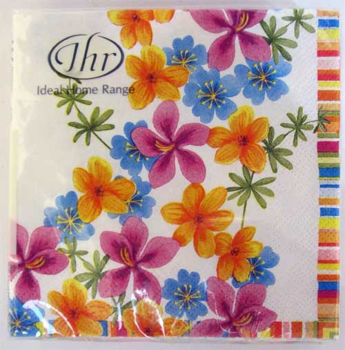 Flower Drizzle Paper Cocktail Napkins C404190
