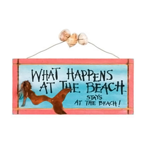 Mermaid Happens at Beach Sign 33370