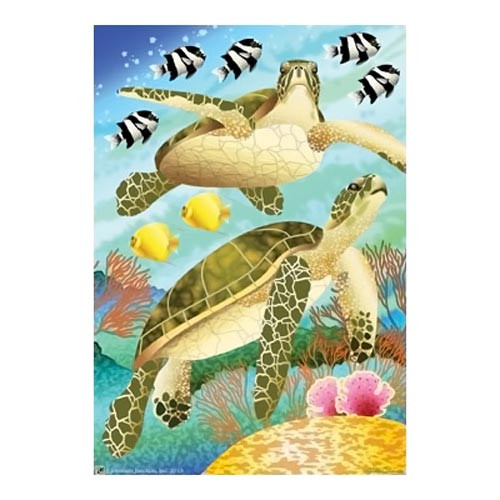 Swimming Sea Turtles Garden Flag - JFL156