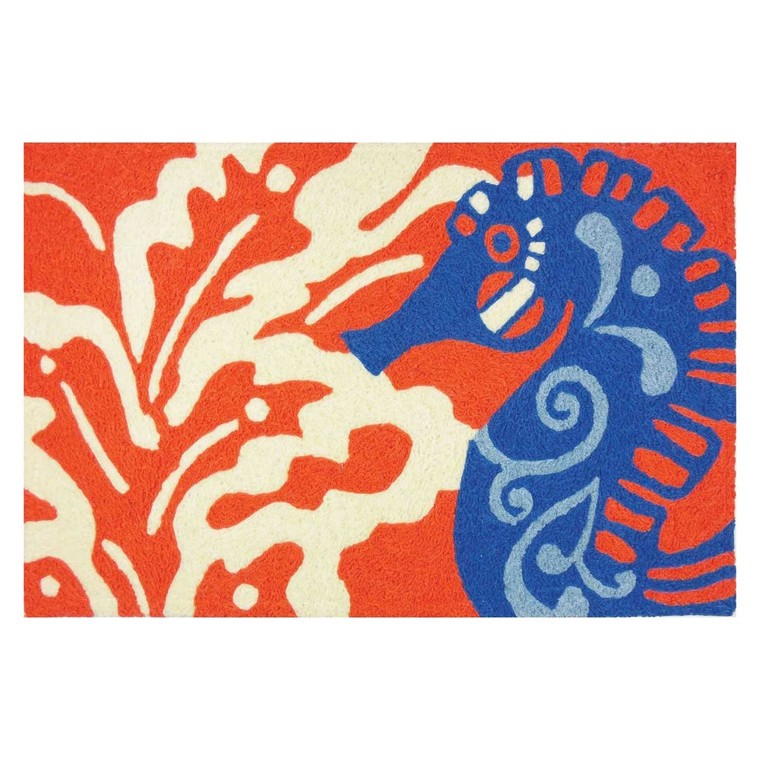 Seahorse on Coral - Floor Rug - JB-JB121