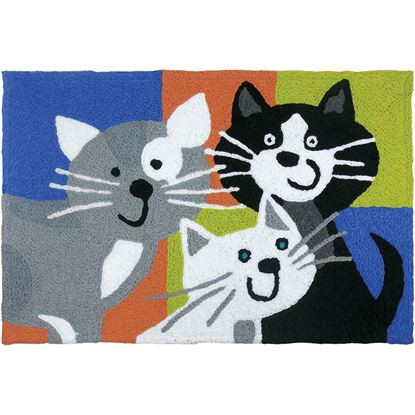 Kitty Cat Klatch - 21 x 33 - Washable Floor Rug JB-SFG026