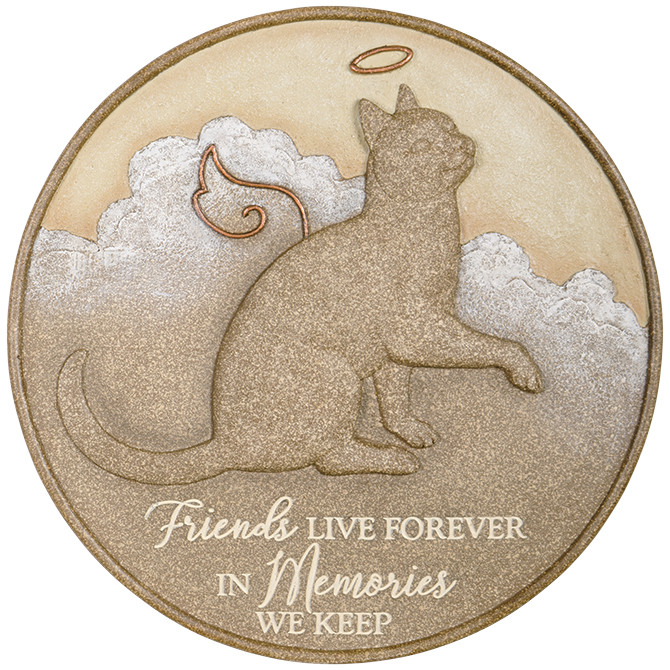"Cat Live Forever" Memorial Stepping Stone 10033