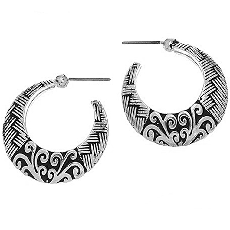 The Weave Hoop Earrings - 9277-57C