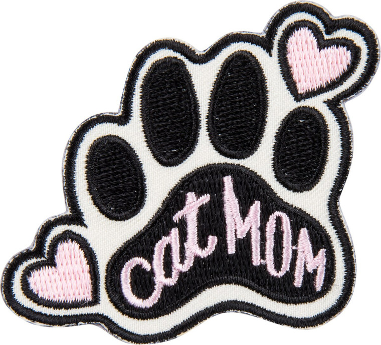 Cat Mom Patch + Card - Just Want To Be A Stay At Home Cat Mom - Patch - 37963