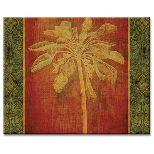 Palm Tree Cutting Board 8" x 12" "Patterned Palms" - 21069