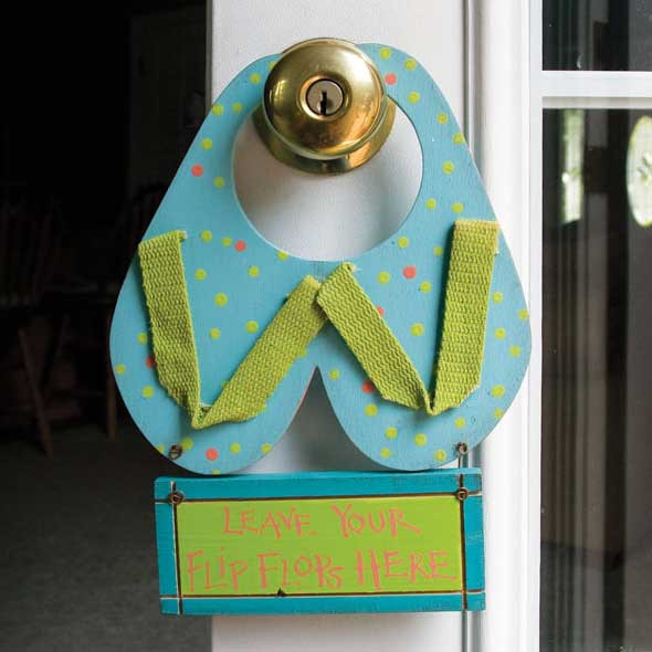 Flip Flop Doorknob Hanger 34068