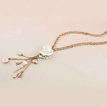 Gold Tone Nautical Necklace 43496