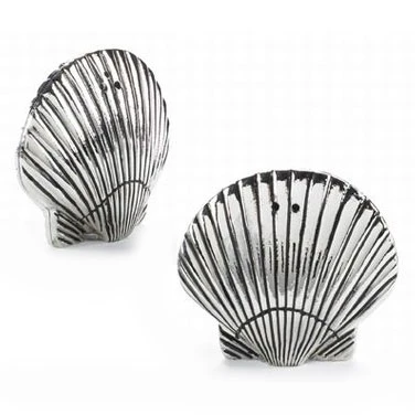Sea Shell Salt & Pepper Shaker Set - Metal - 104050
