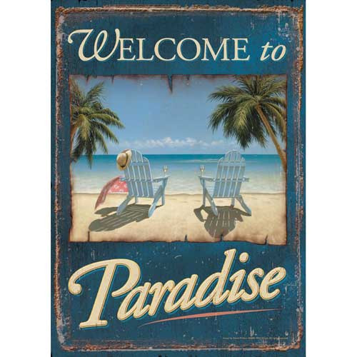 Welcome to Paradise Garden Flag - 119182
