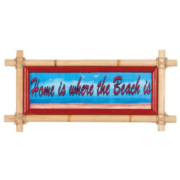 Bamboo Home Beach Sign 33644H