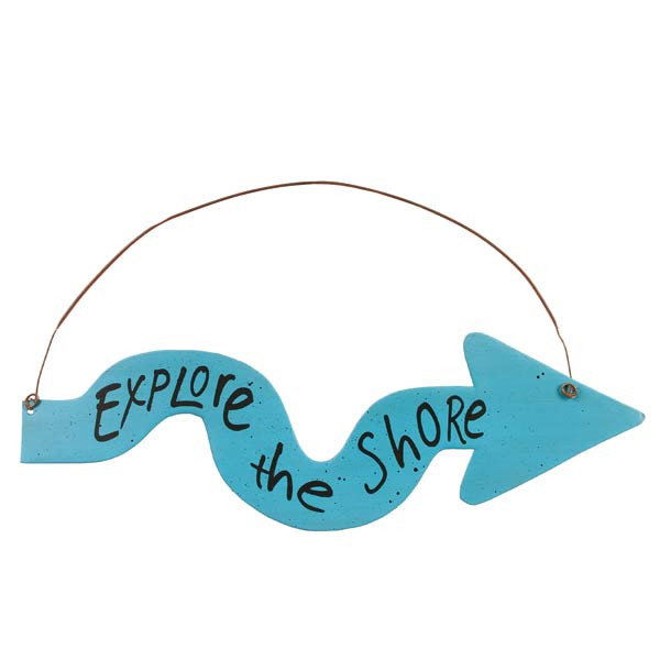 Explore the Shore Metal Sign 35129S