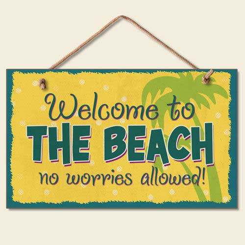 Welcome to the Beach Wood Sign 41-838