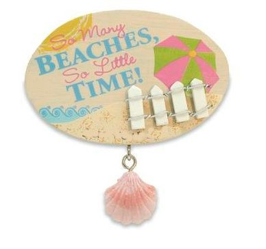 Beach Theme Magnet "So Many Beaches" - 828-47