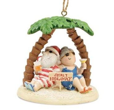 Santa's Secret Hideaway Christmas Ornament - 870-89