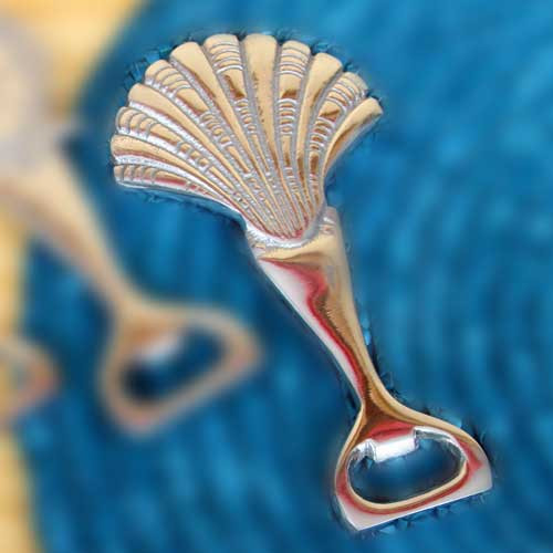 Sea Shell Sea Life Theme Aluminum Bottle Opener 25349SS