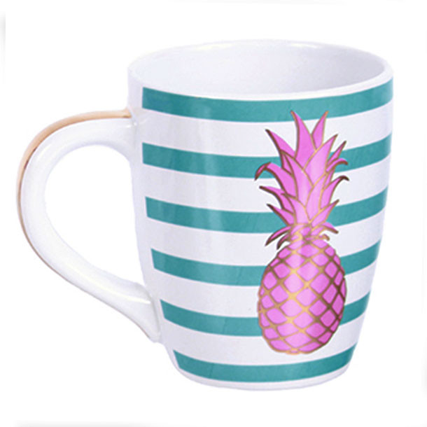 Pineapple Stripe Jumbo Mug Blue 24oz - 60653B