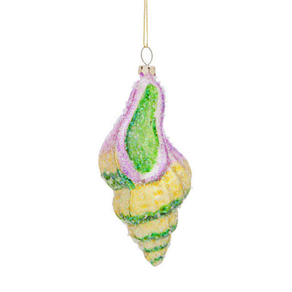 Sparkle Sea Shell Ornament - 3OT444-YG