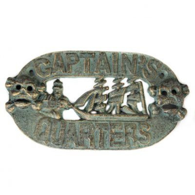 VERDIGRIS CAPTAINS PLAQUE H-5844