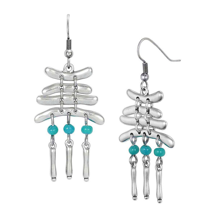 Turquoise Cole Valley Laurel Burch Earrings 7012T