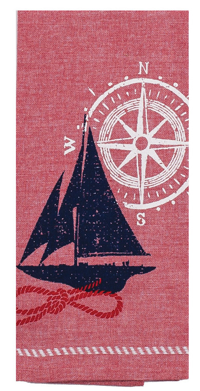 Nautique Sailboat Tea Towel R3058