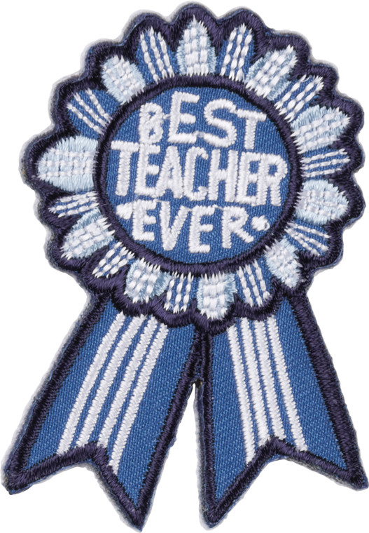 Teacher Gift + Card - Best Teacher Ever - Patch - 38652