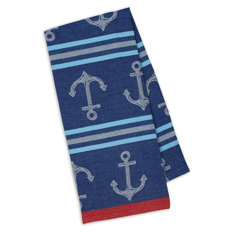 Anchor Stripe Jacquard Towel DishTowel - DII - 91009