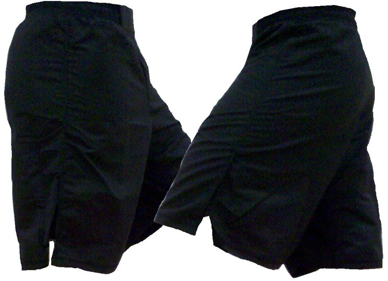 Black Blank MMA Fight Shorts