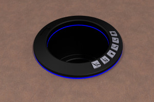 Cupholder w/ Power Footrest, Headrest, Light, Home, & USB