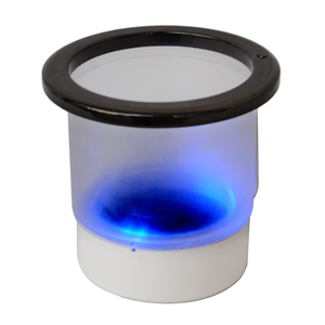 Battery lighted cup holder