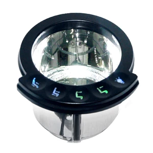 Integrated Cup Holder with 5 Buttons for Power Recline, Head Rest, and Light